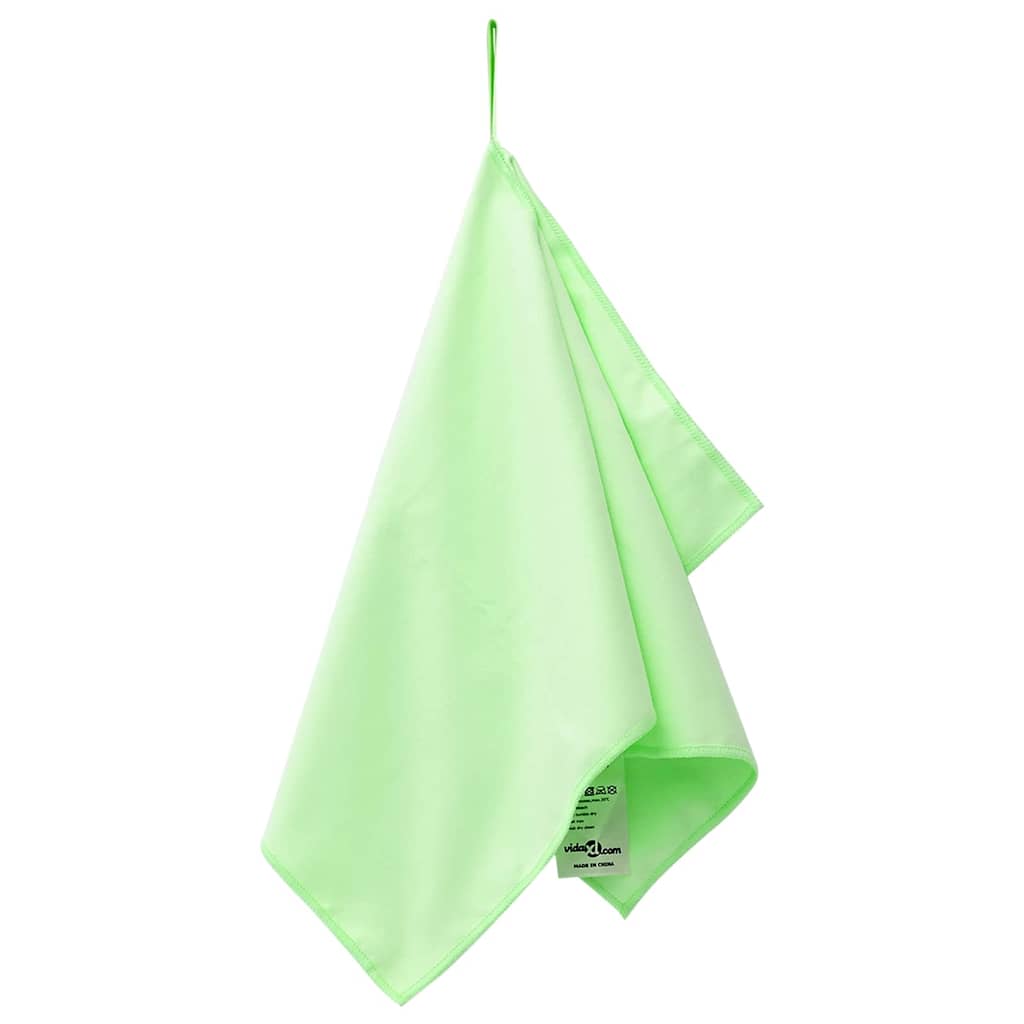 Asciugamani Sportivi 2 pz Verde 50 x 30 cm