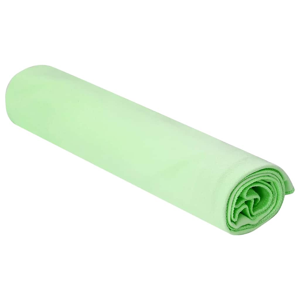 Asciugamani Sportivi 2 pz Verde 100 x 50 cm