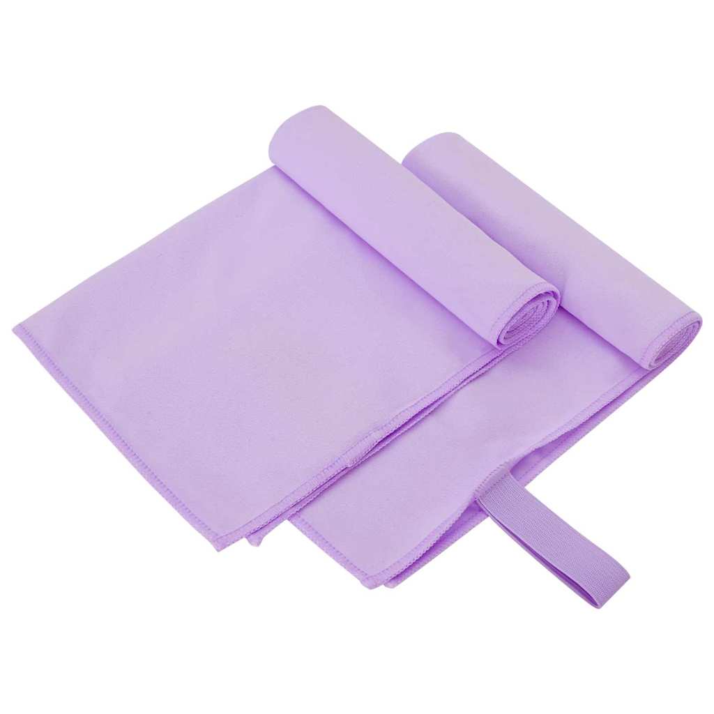 Asciugamani Sportivi 2 pz Viola 50 x 30 cm