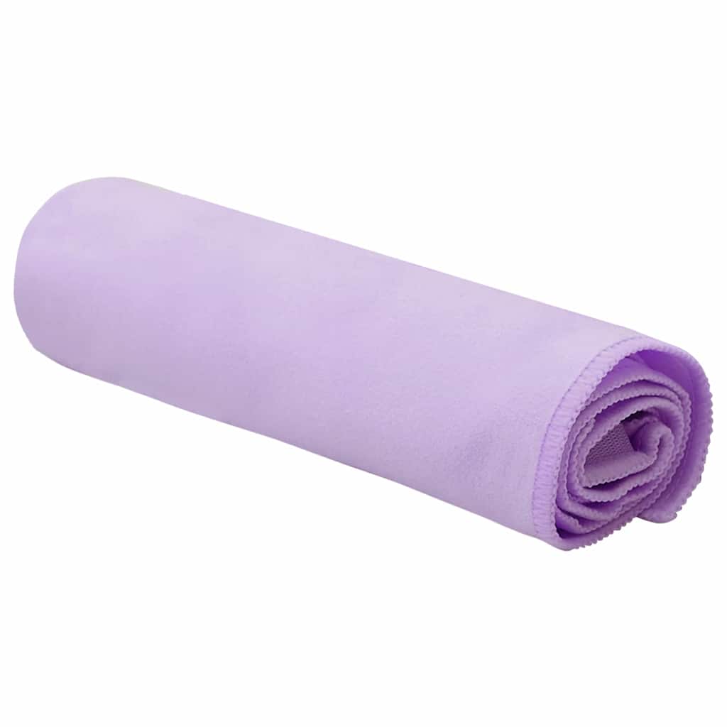 Asciugamani Sportivi 2 pz Viola 50 x 30 cm