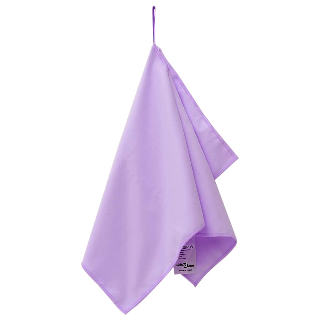 Asciugamani Sportivi 2 pz Viola 50 x 30 cm