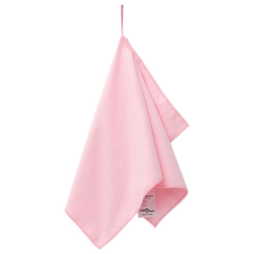 Asciugamani Sportivi 2 pz Rosa 50 x 30 cm