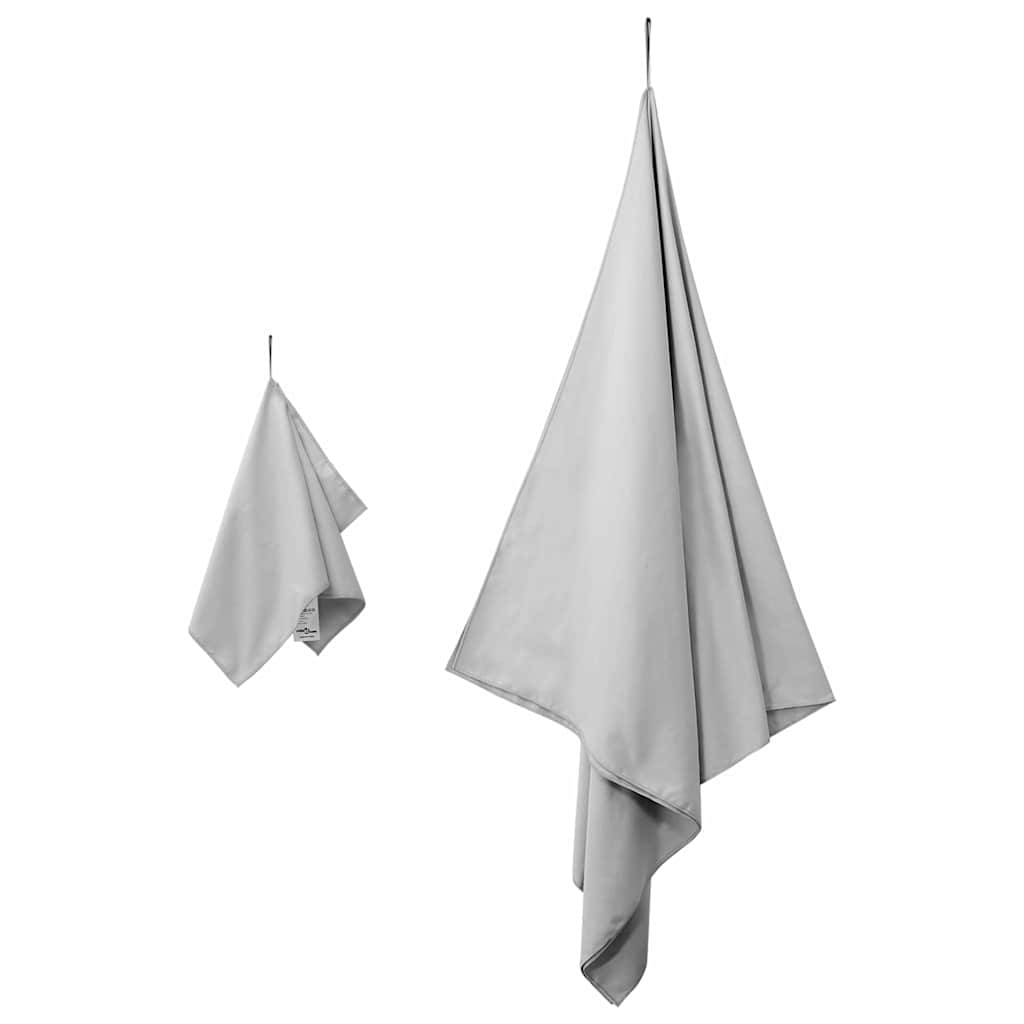 Set di Asciugamani Sportivi 2 pz Grigio