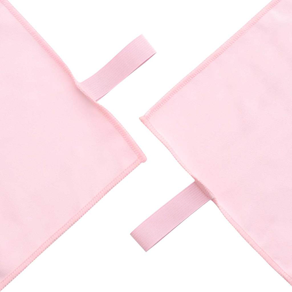 Set di Asciugamani Sportivi 2 pz Rosa 50 x 30 cm, 200 x 100 cm