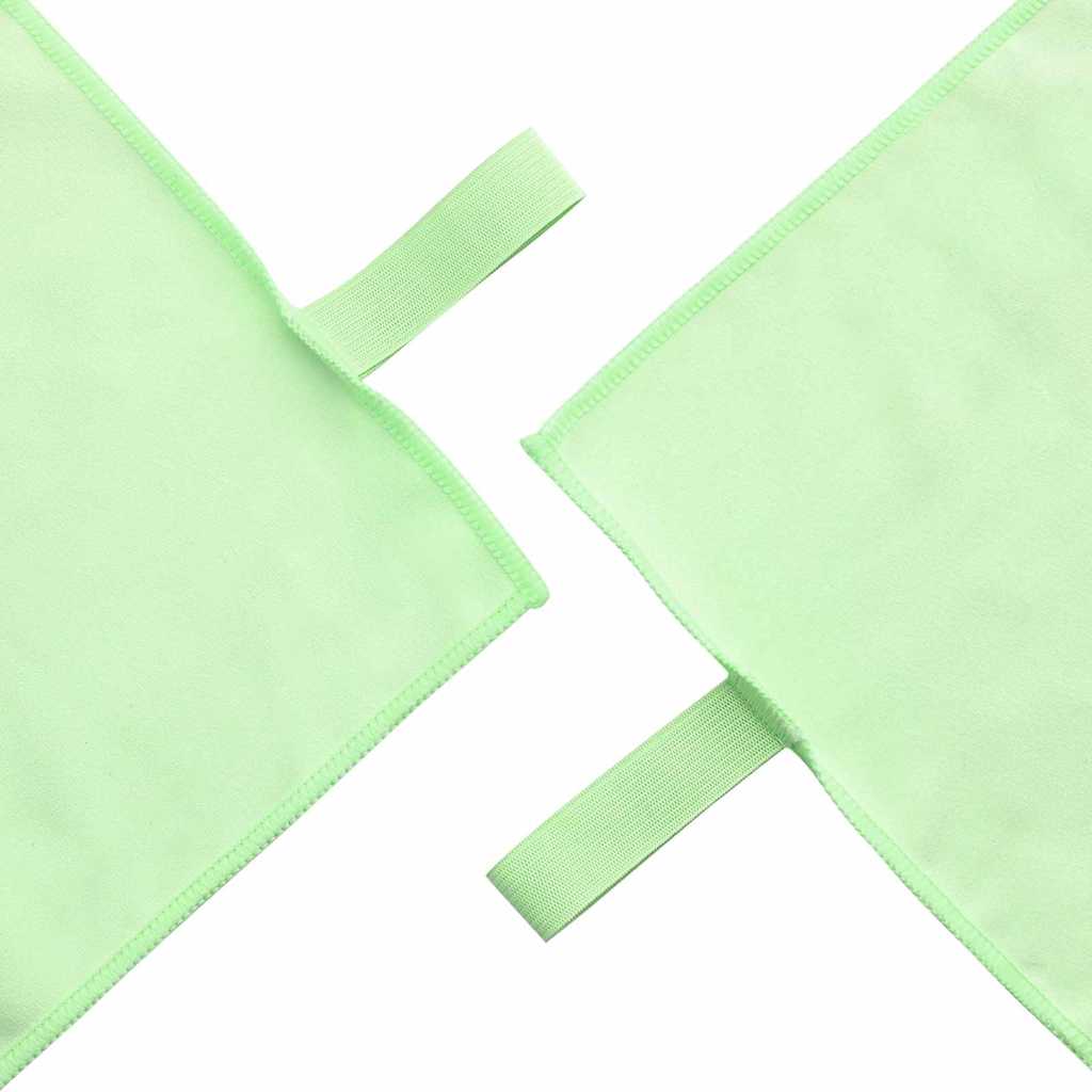 Set di Asciugamani Sportivi 3 pz Verde 210 x 100 cm