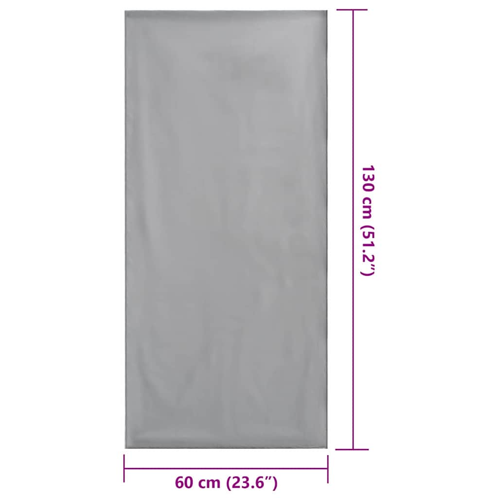 Asciugamani per Sedia Outdoor 2 pz Grigio Scuro 130 x 60 cm