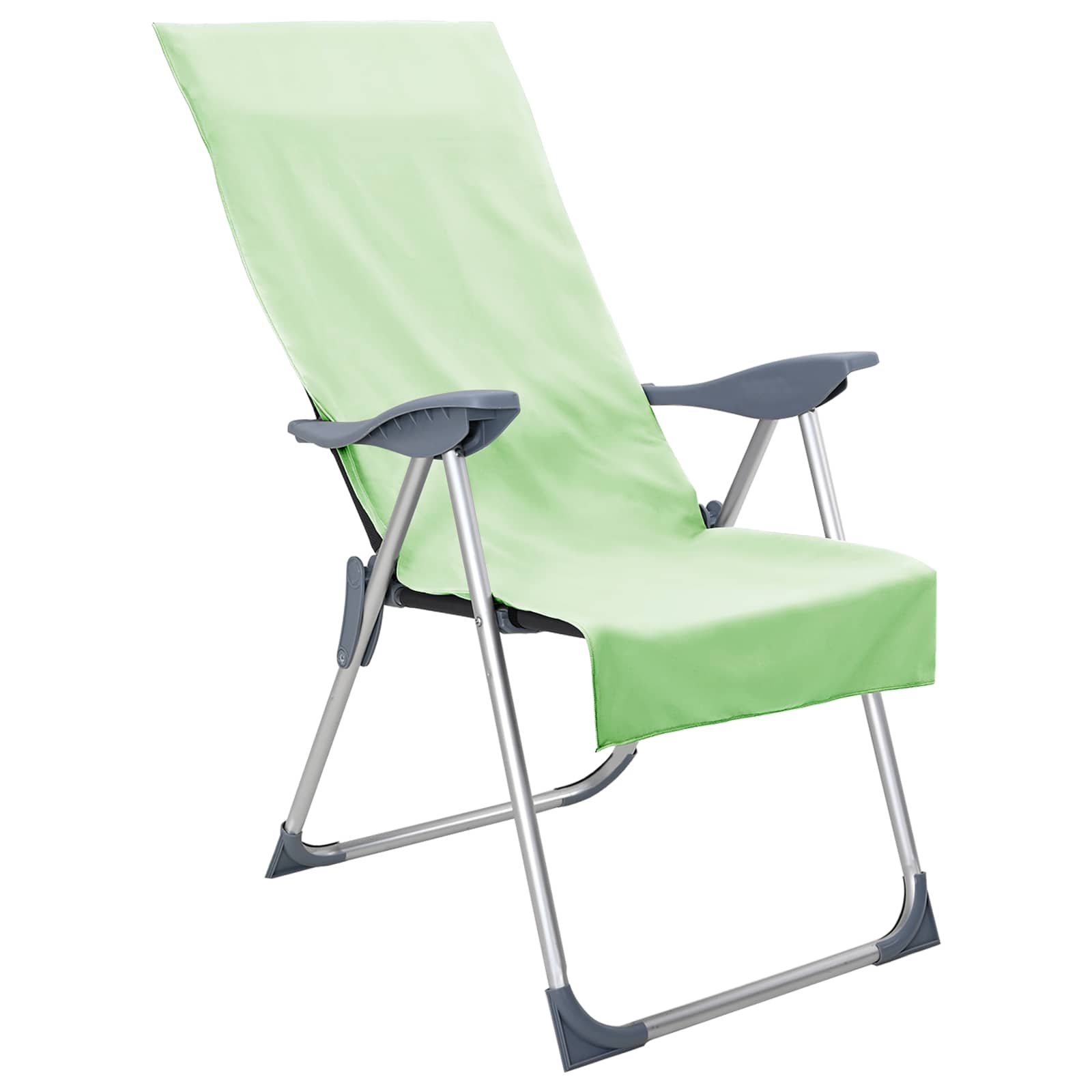 Asciugamani per Sedia Outdoor 2 pz Verde 130 x 60 cm
