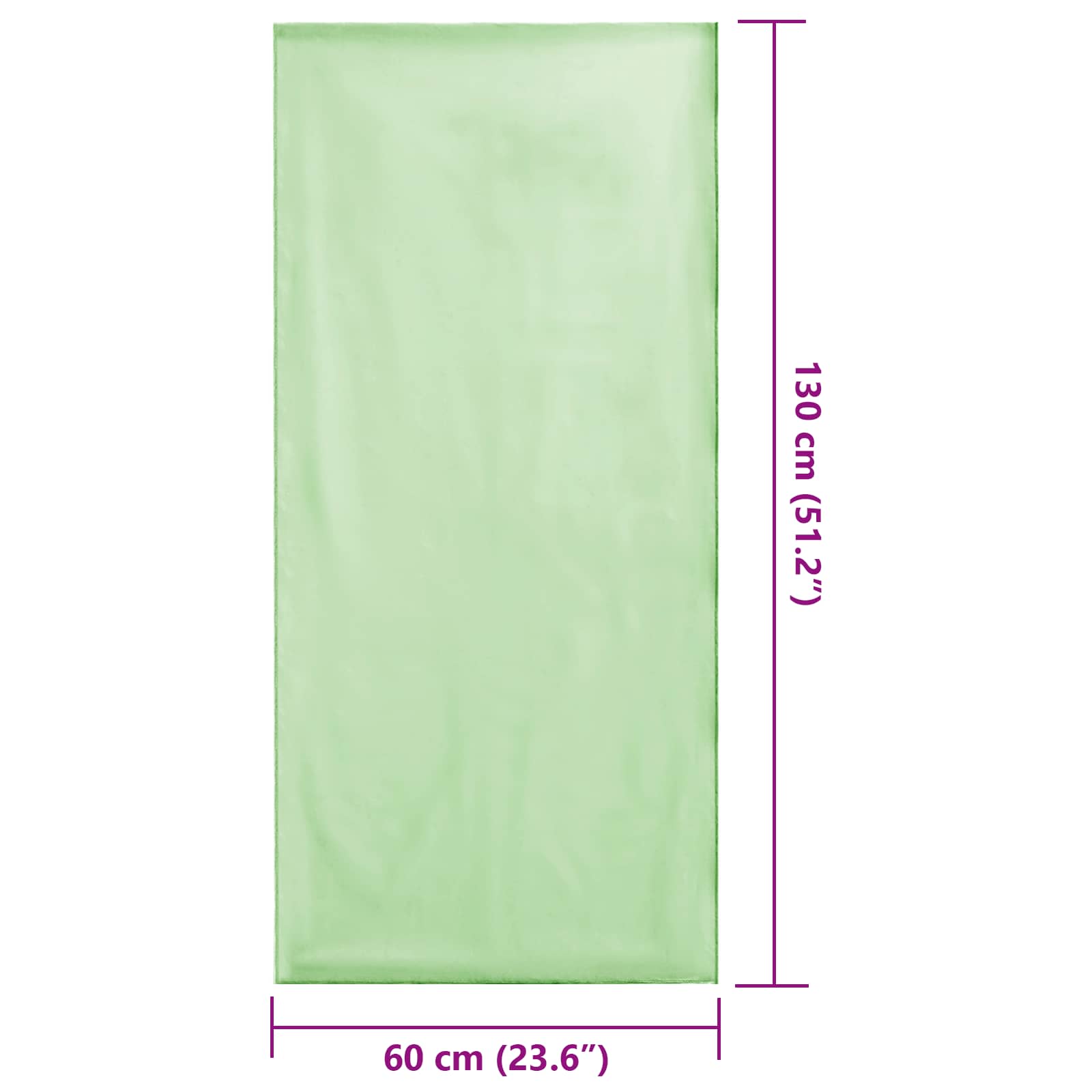 Asciugamani per Sedia Outdoor 2 pz Verde 130 x 60 cm