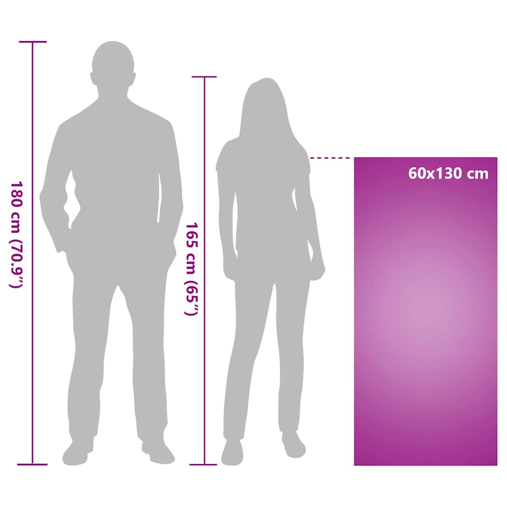 Asciugamani per Sedia Outdoor 2 pz Viola 130 x 60 cm
