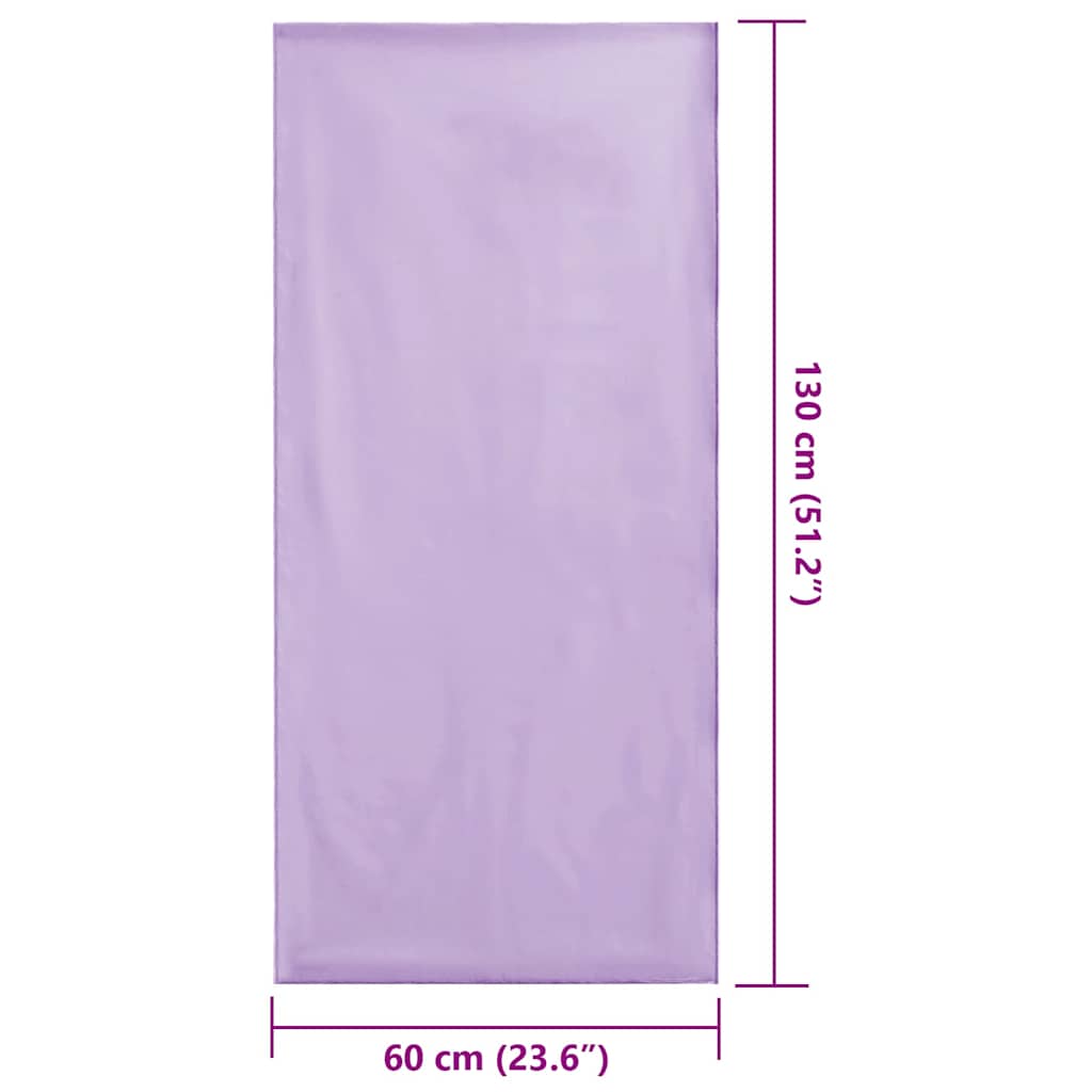 Asciugamani per Sedia Outdoor 2 pz Viola 130 x 60 cm