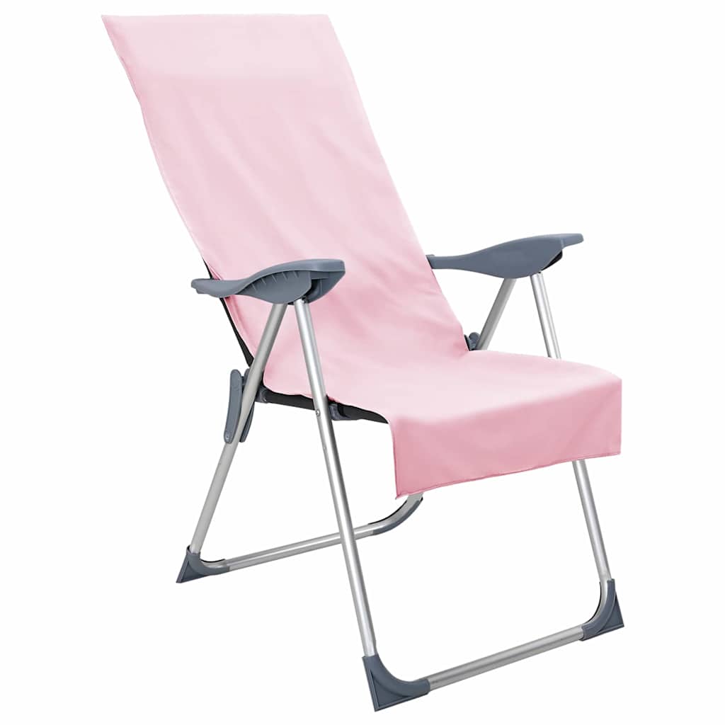 Asciugamani per Sedia Outdoor 2 pz Rosa 130 x 60 cm