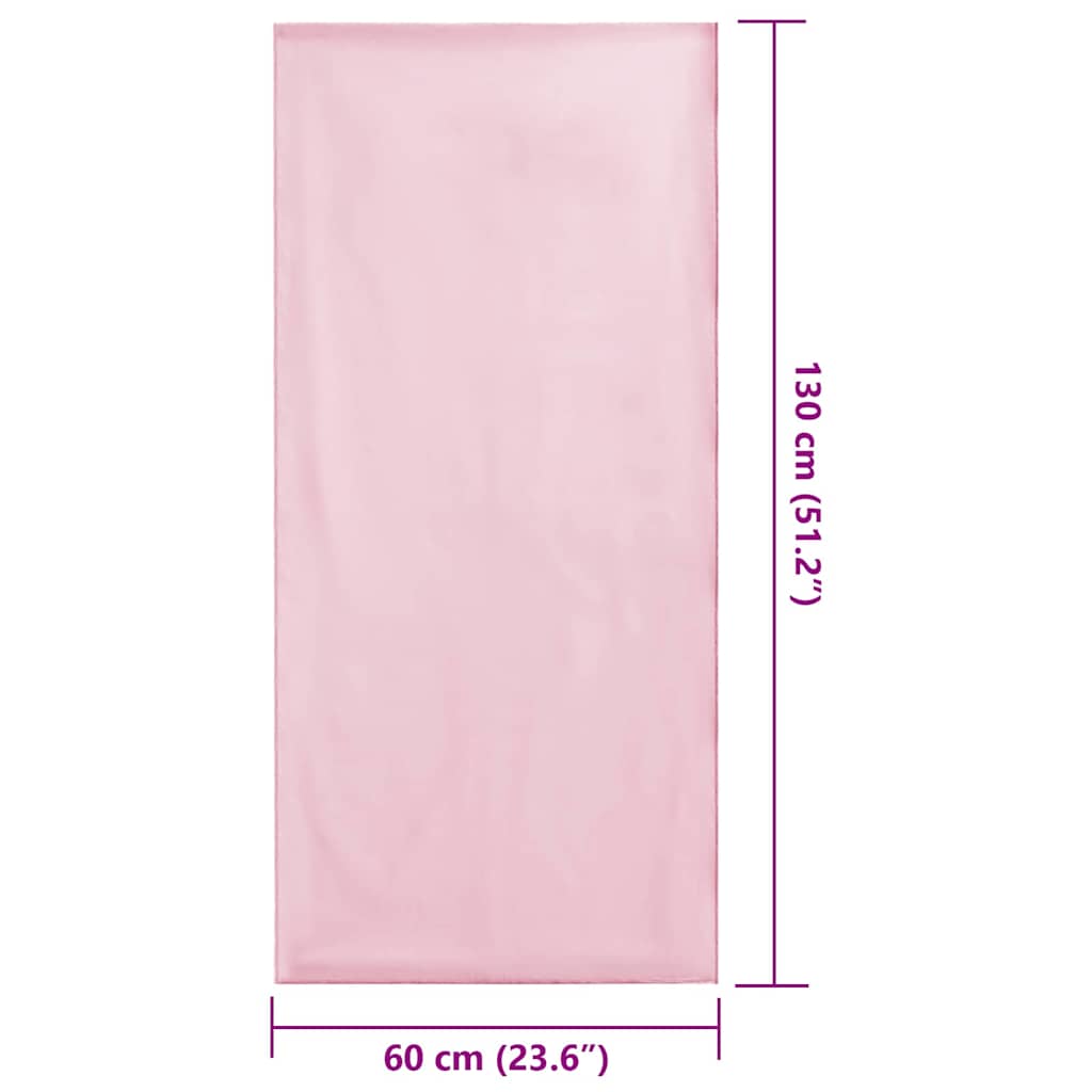 Asciugamani per Sedia Outdoor 2 pz Rosa 130 x 60 cm
