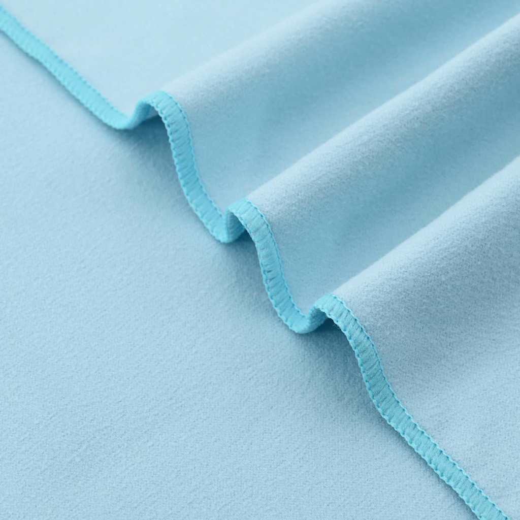 Asciugamani per lettino 2 pz Blu 210 x 75 cm