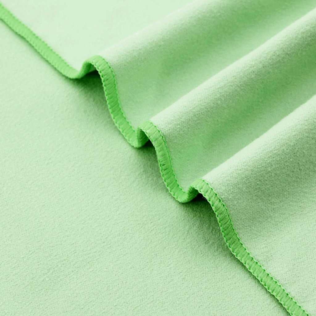 Asciugamani per lettino 2 pz Verde 210 x 75 cm
