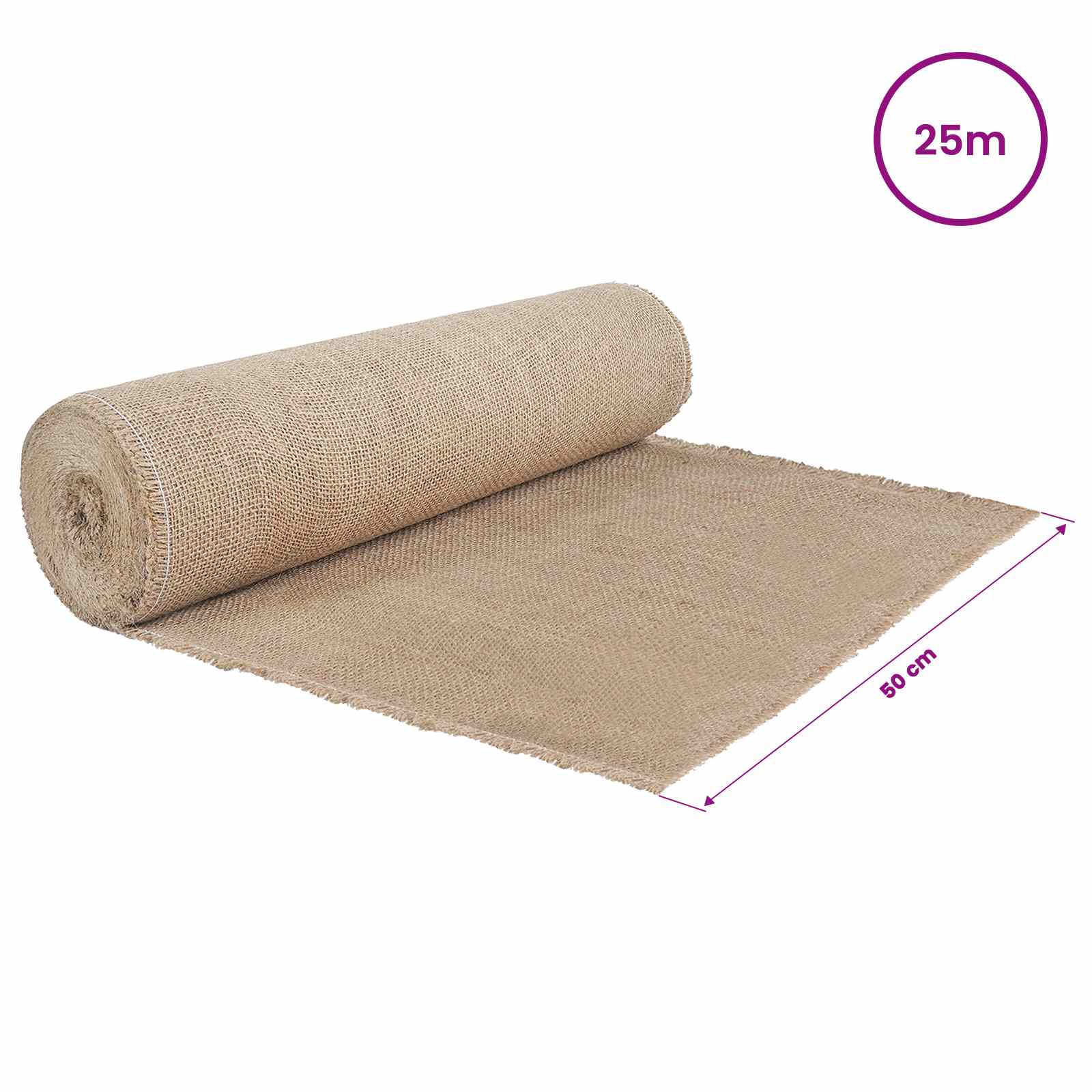 Rotolo di Juta 50 x 2500 cm Naturale