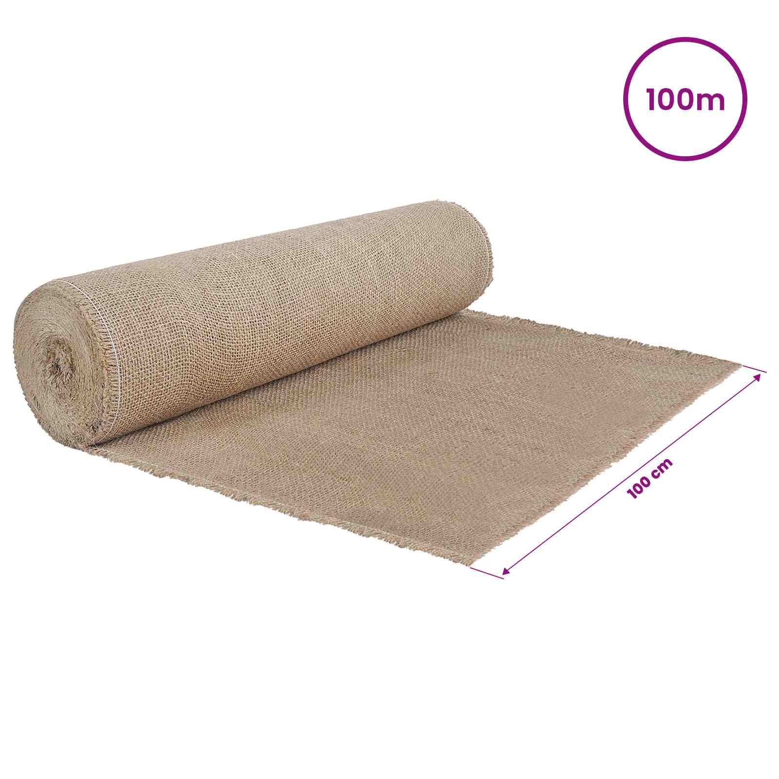 Rotolo di Juta 100 x 10000 cm Naturale