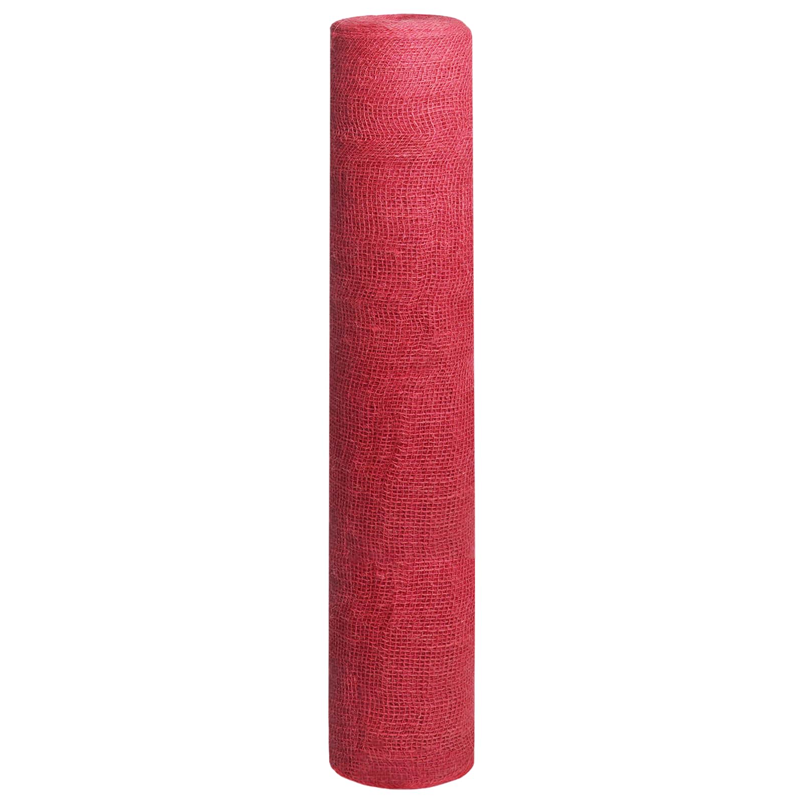 Rotolo di Juta 160 x 1000 cm Rosso