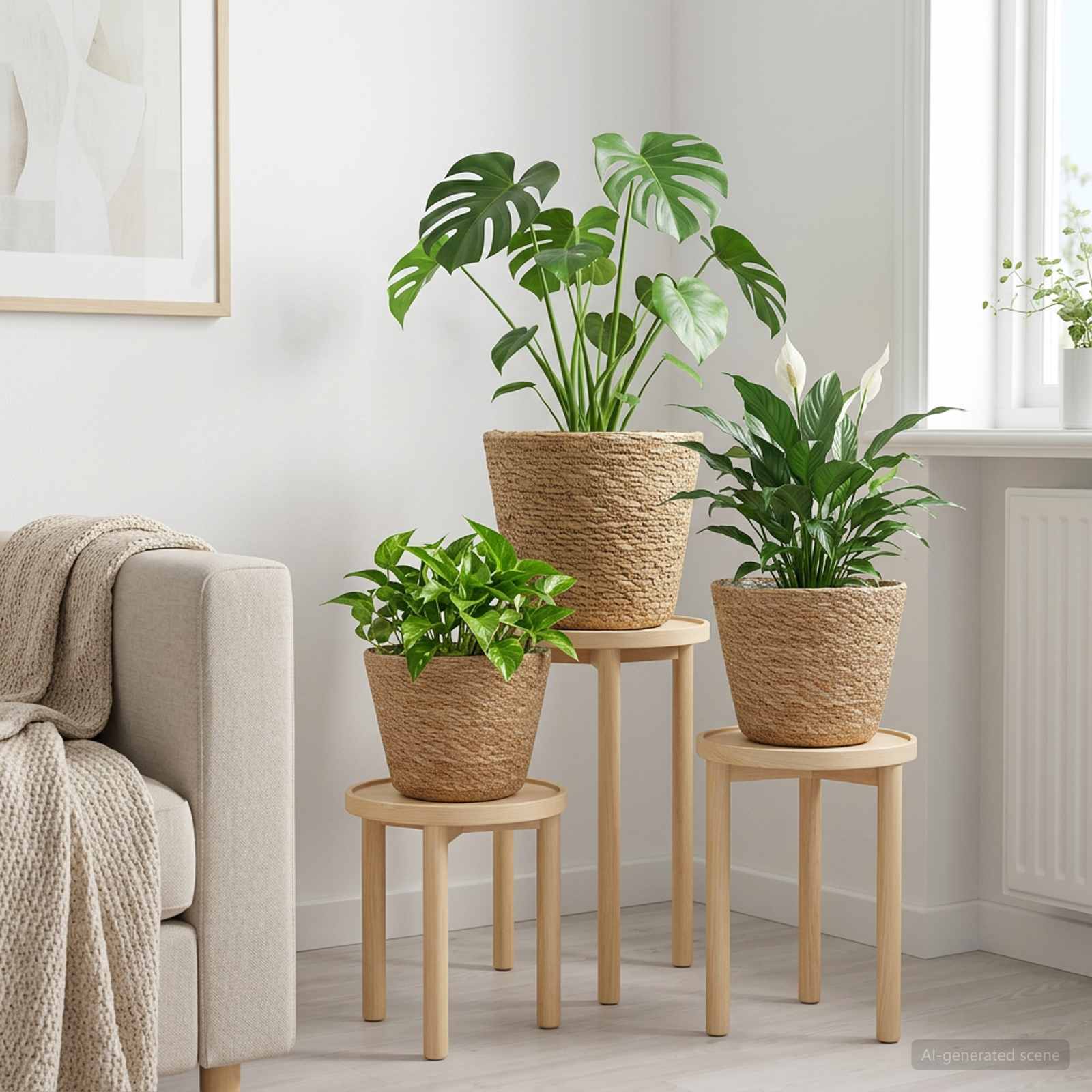 3 pz Naturale Ø26 x 19 cm 100% Erba marina