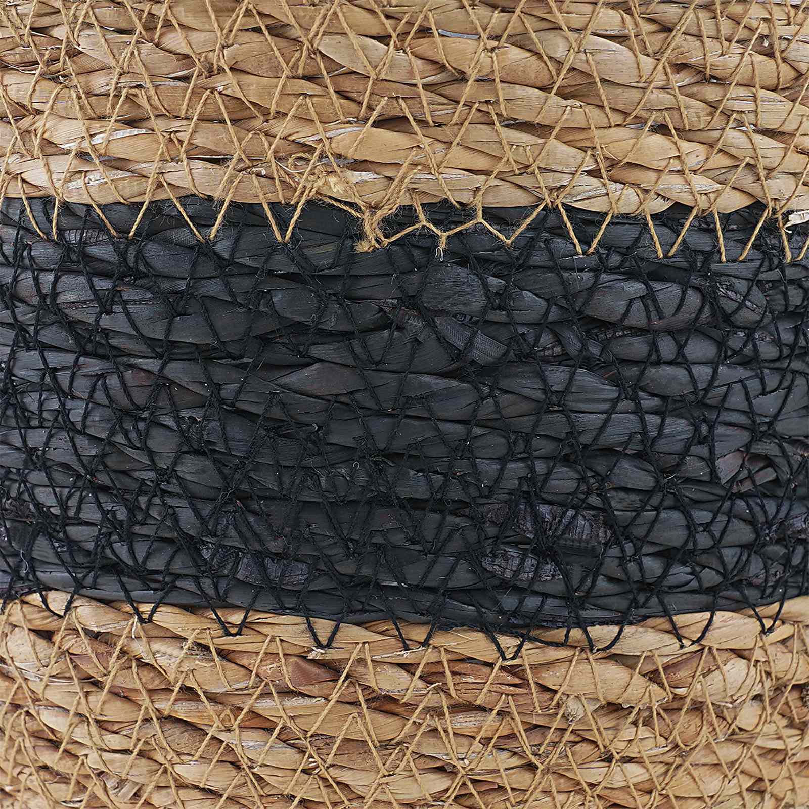 3 pz Naturale e Nero Ø26 x 19 cm 100% Erba marina