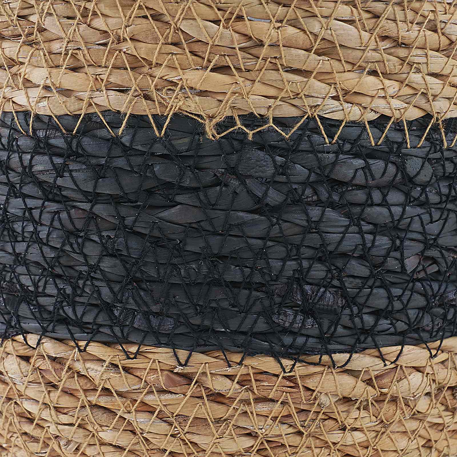 3 pz Naturale e Nero Ø26 x 19 cm 100% Erba marina