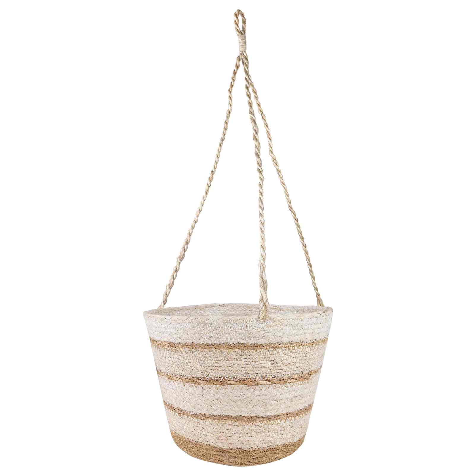 3 pz Naturale, Bianco e Beige Ø26 x 19 cm 100% Erba marina