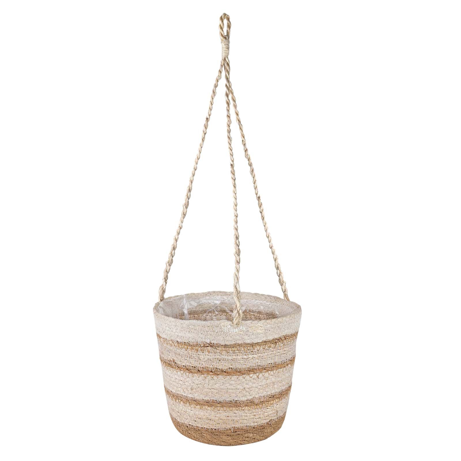 3 pz Naturale, Bianco e Beige Ø26 x 19 cm 100% Erba marina