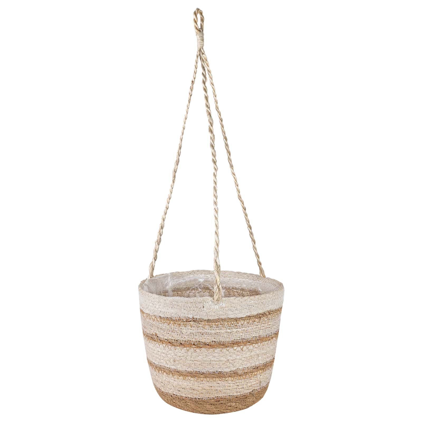 3 pz Naturale, Bianco e Beige Ø26 x 19 cm 100% Erba marina