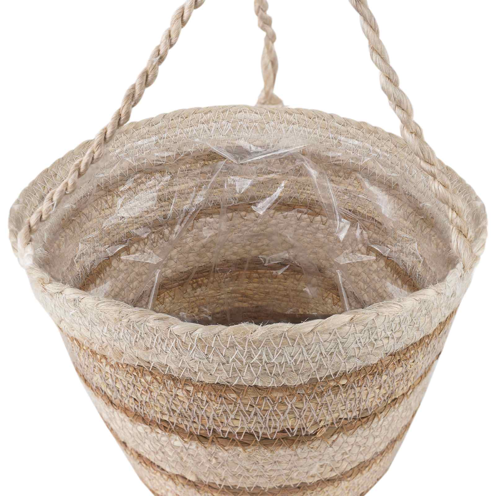 3 pz Naturale, Bianco e Beige Ø26 x 19 cm 100% Erba marina