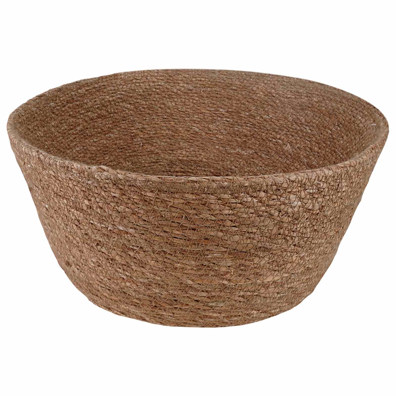 Vaso da fiori con manici Naturale Ø 32 x 32 cm 100% Erba marina