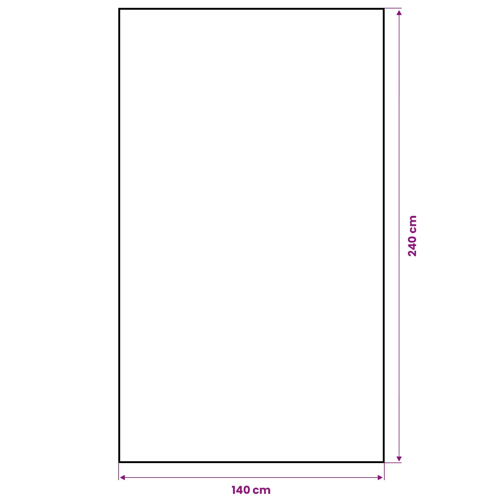 Tovaglia in juta Naturale 140 x 240 cm 100% Juta Tossa