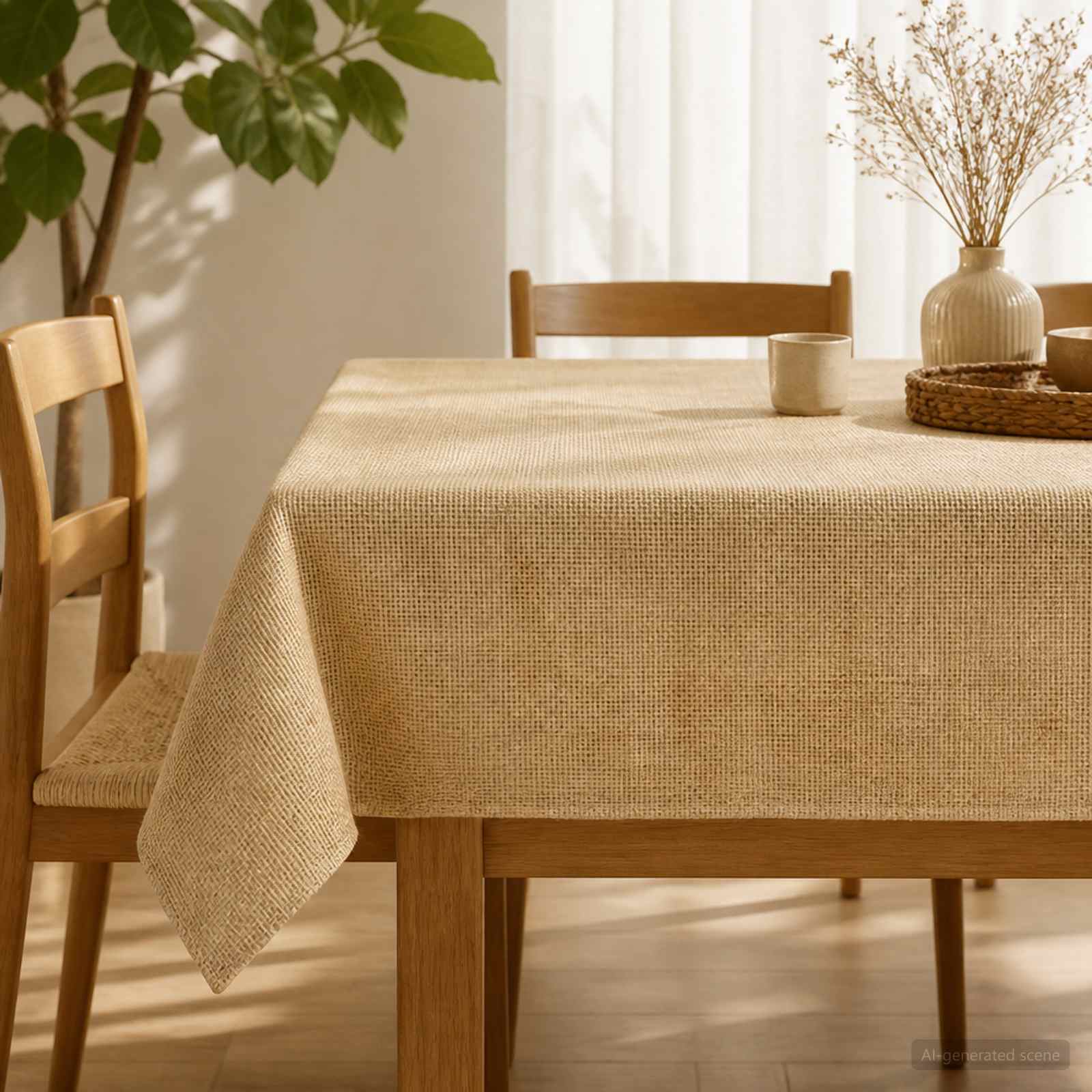Tovaglia in juta Naturale 160 x 270 cm 100% Juta Tossa