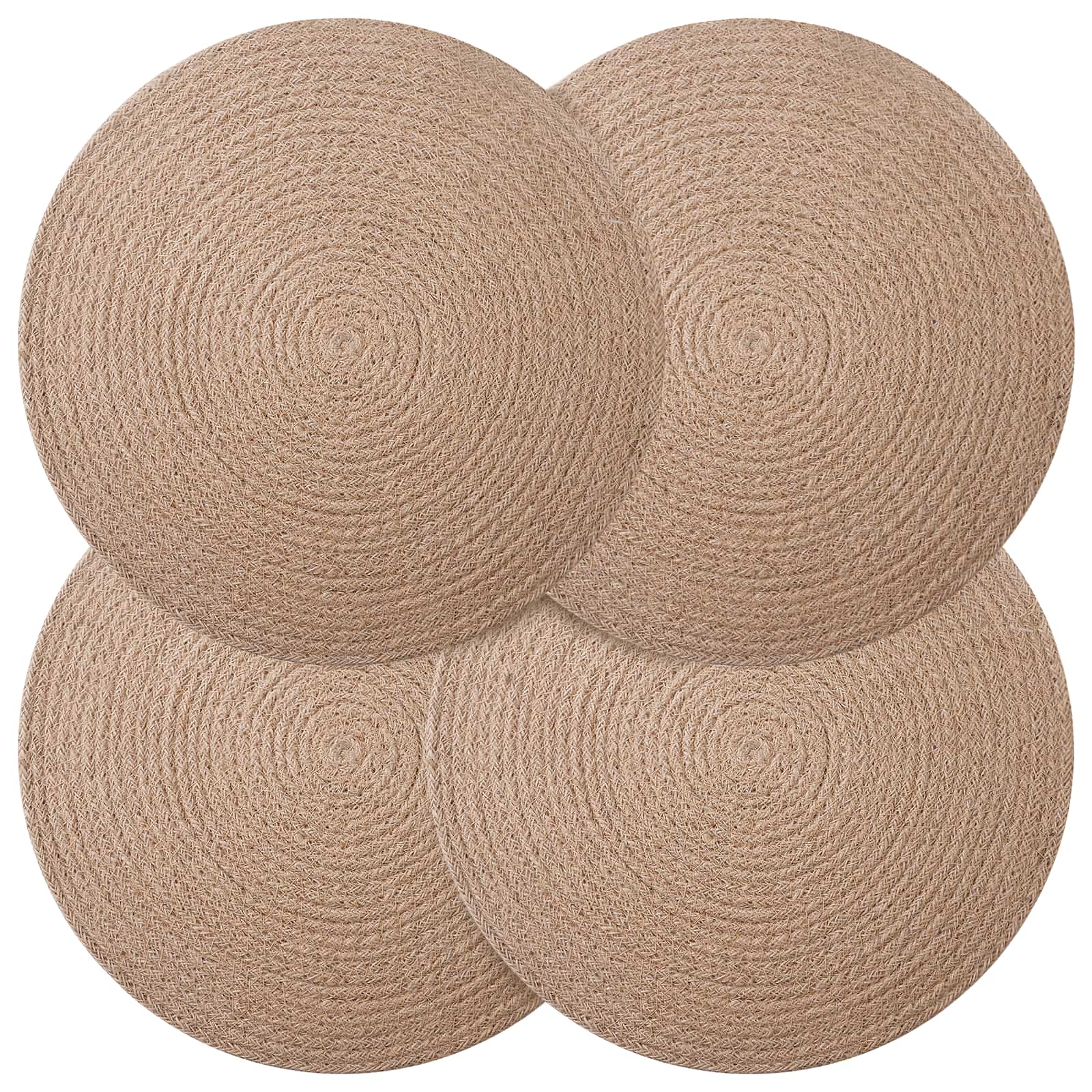 Sottobicchieri in juta 4 pz Naturale 100% Juta Tossa
