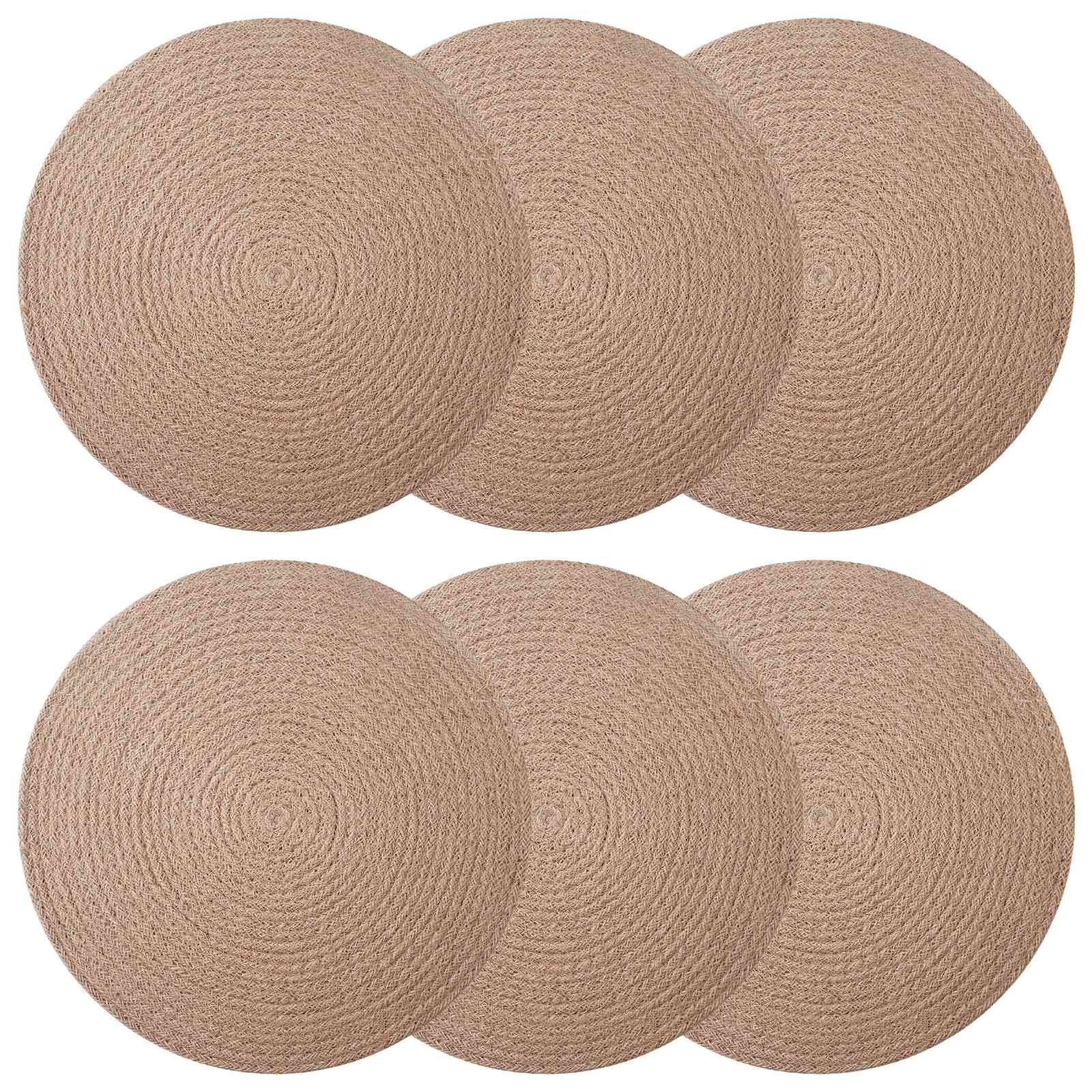 Sottobicchieri in juta 6 pz Naturale 100% Juta Tossa
