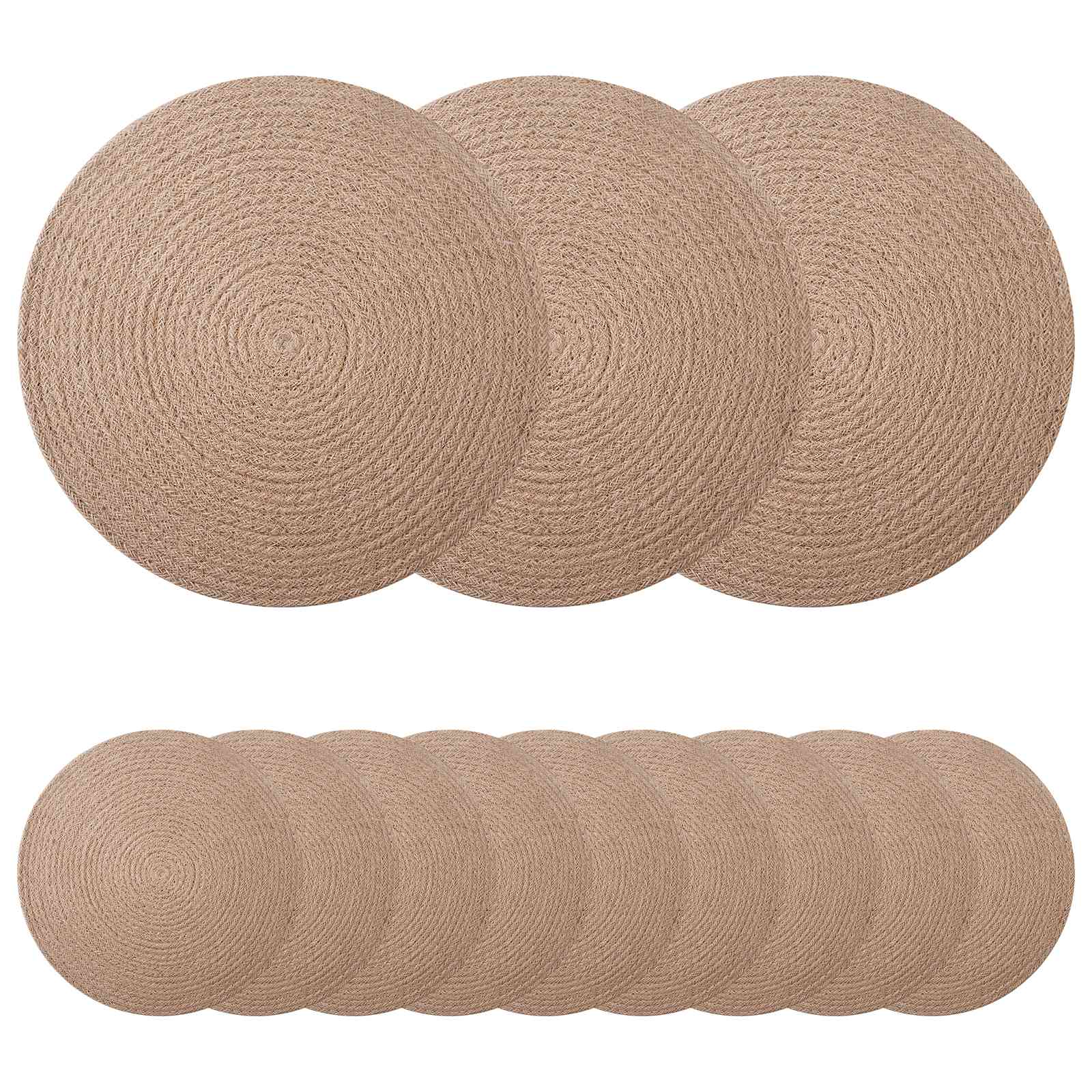 Sottobicchieri in juta 12 pz Naturale 100% Juta Tossa