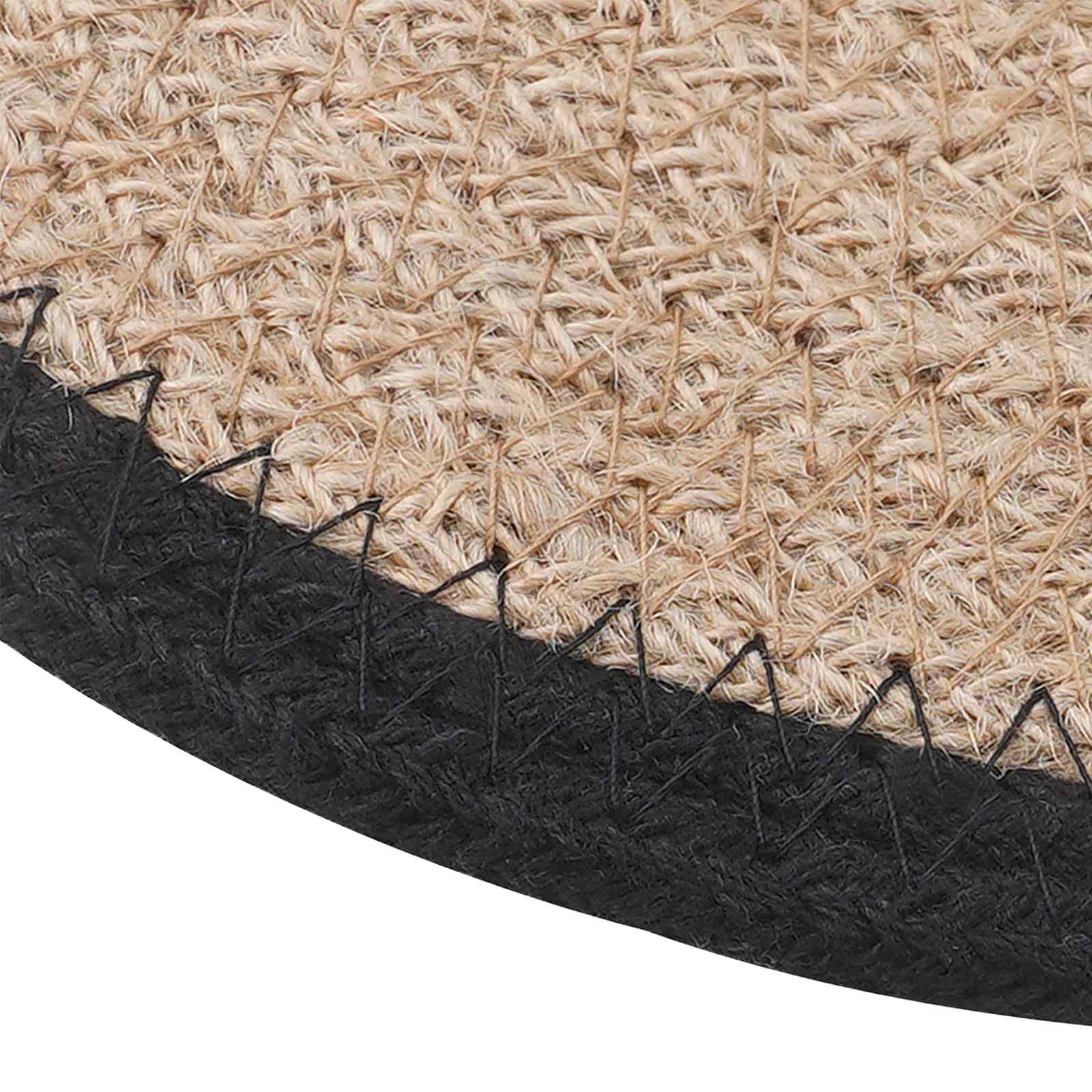 Sottobicchieri in juta 6 pz Naturale e Nero 100% Juta Tossa