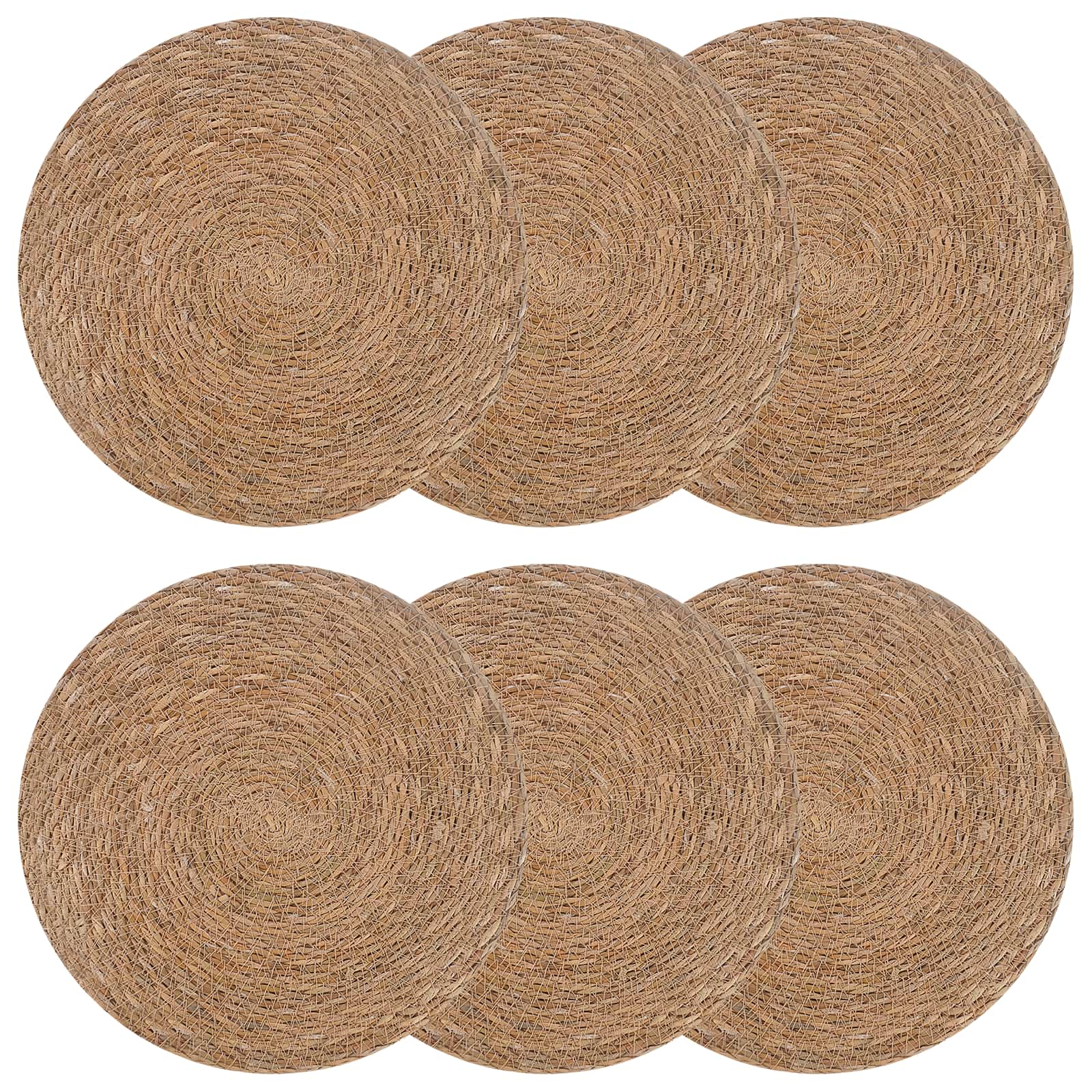 Tovagliette in erba di mare 6 pz Naturale 100% Erba marina