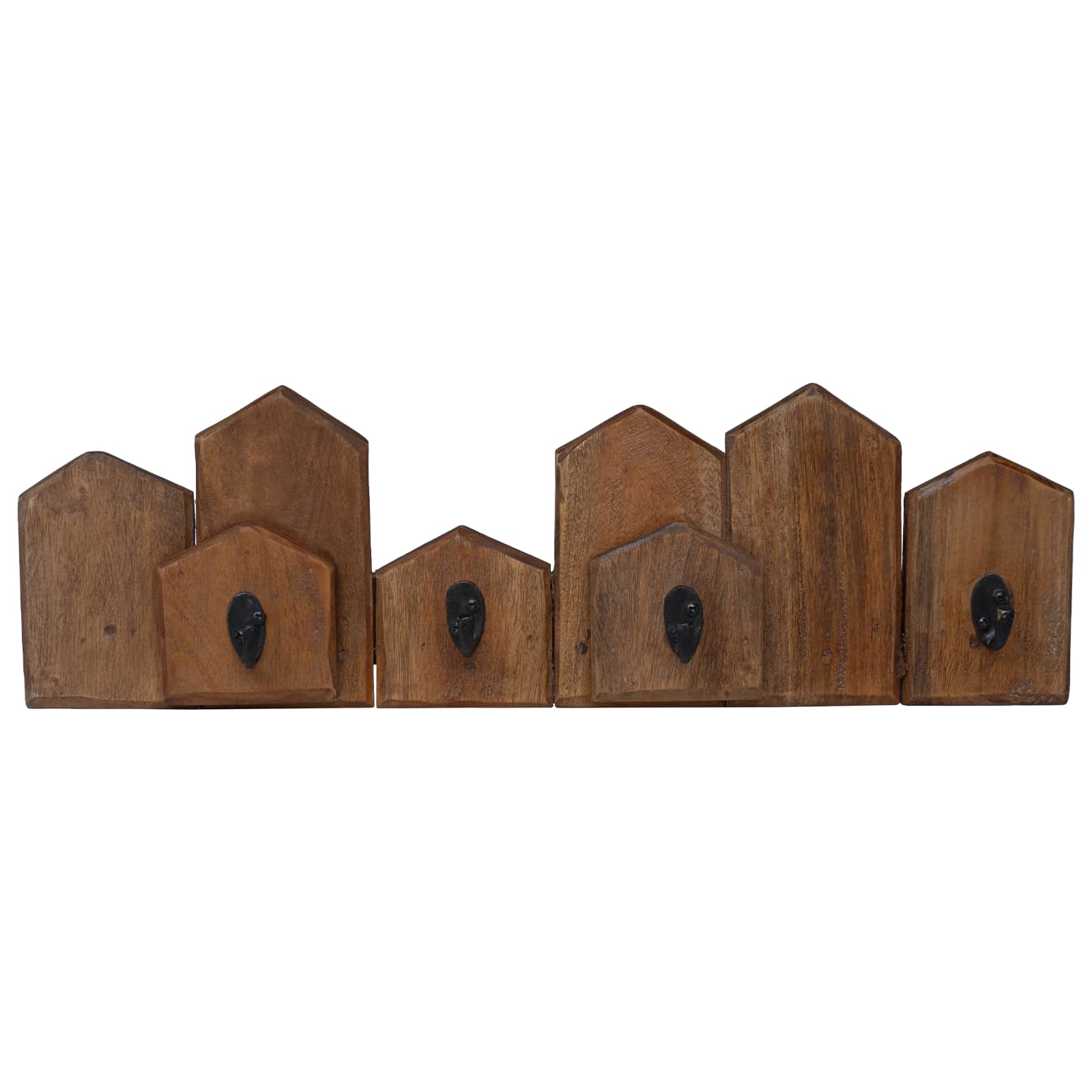 Gruccia Marrone 48 x 8 x 15 cm Legno di Mogano Massello
