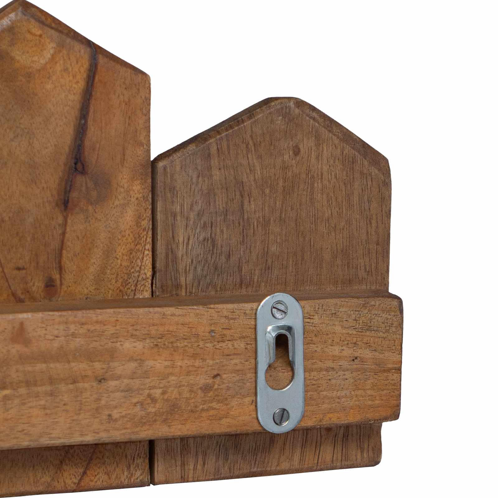 Gruccia Marrone 48 x 8 x 15 cm Legno di Mogano Massello