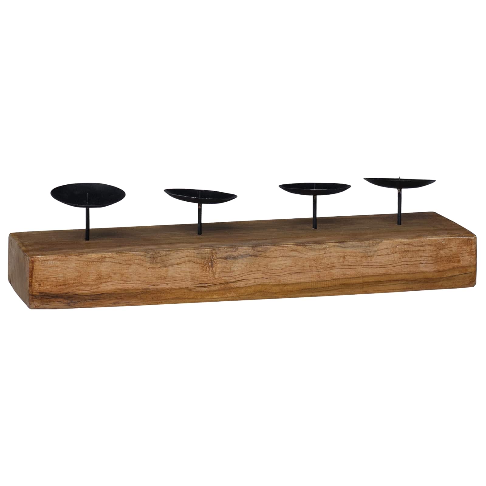 Candelabro Naturale 50 x 15 x 10 cm Legno massello di teak
