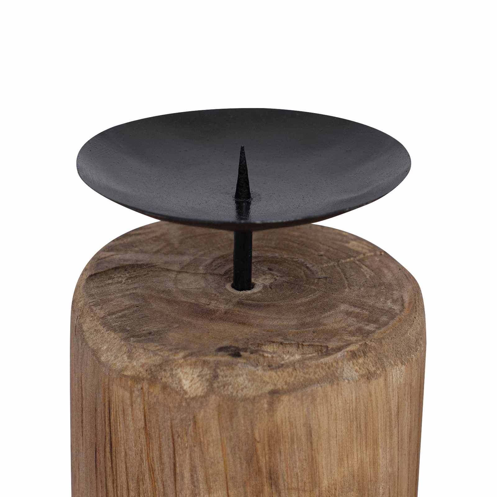 Candelabro 3 pz Naturale Legno massello di teak