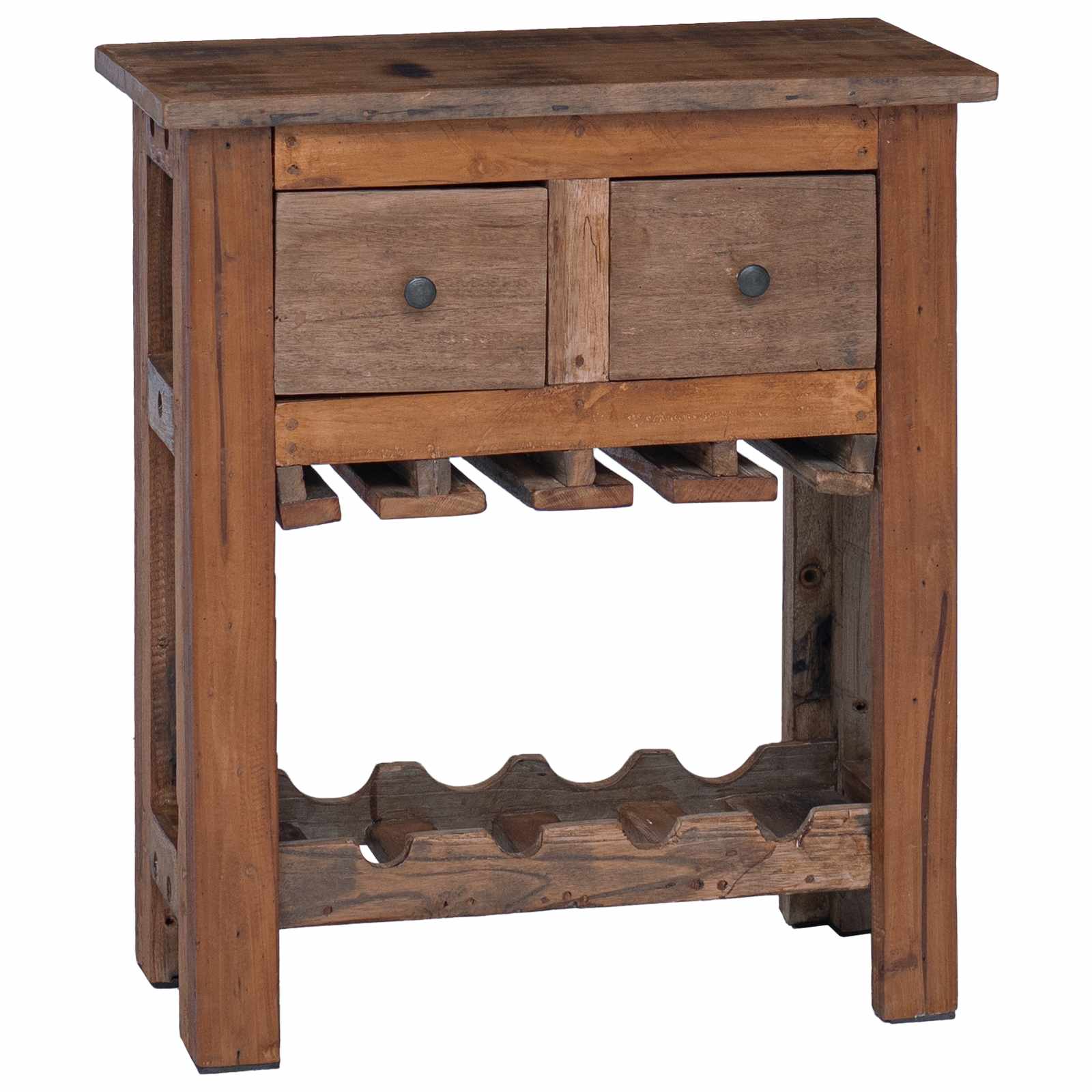 Armadietto Marrone 60 x 30 x 70 cm Legno Recuperato Massello