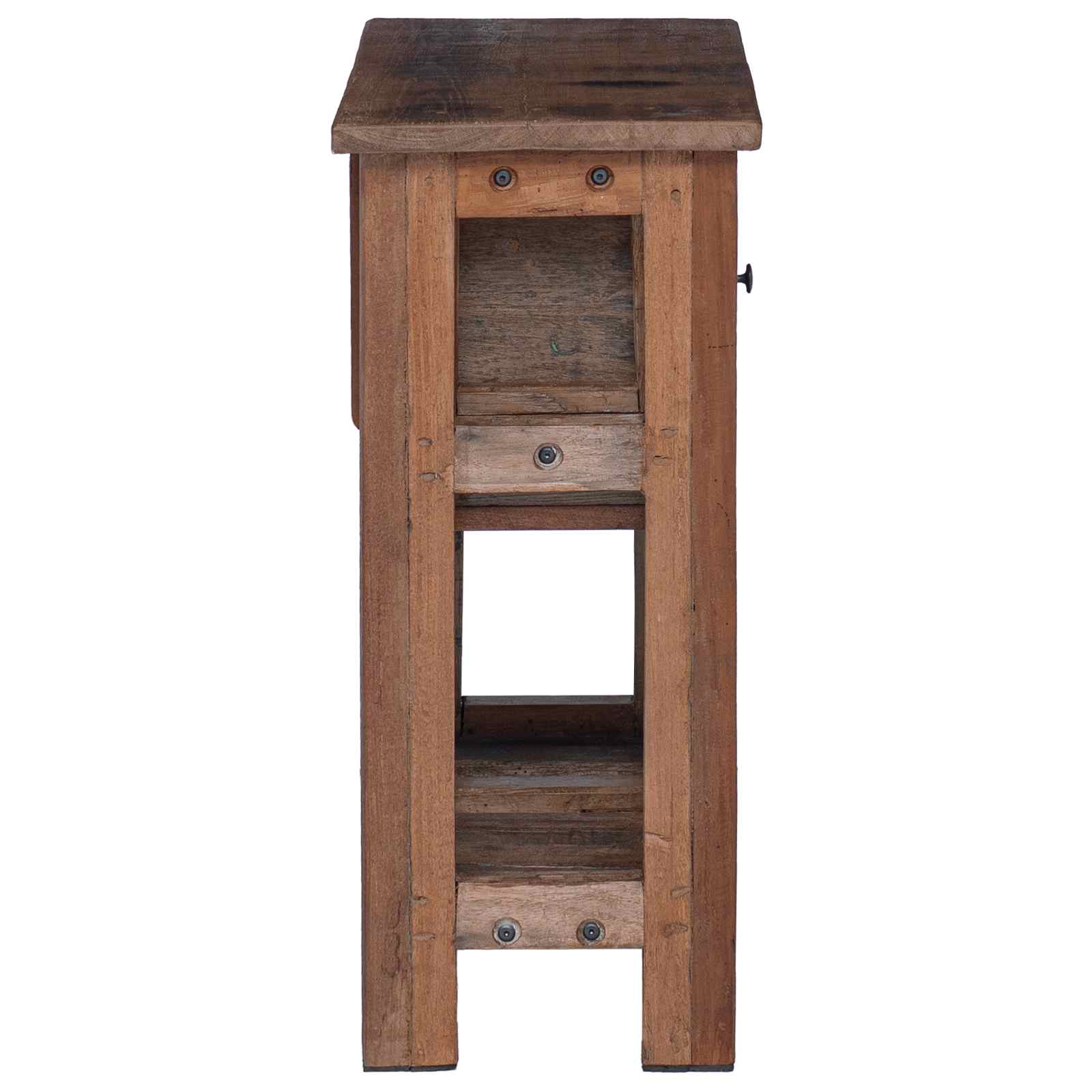 Armadietto Marrone 60 x 30 x 70 cm Legno Recuperato Massello
