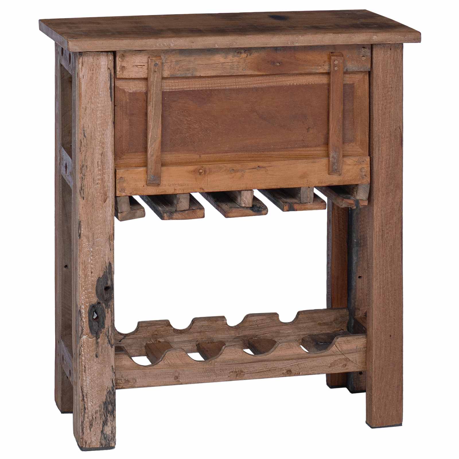 Armadietto Marrone 60 x 30 x 70 cm Legno Recuperato Massello