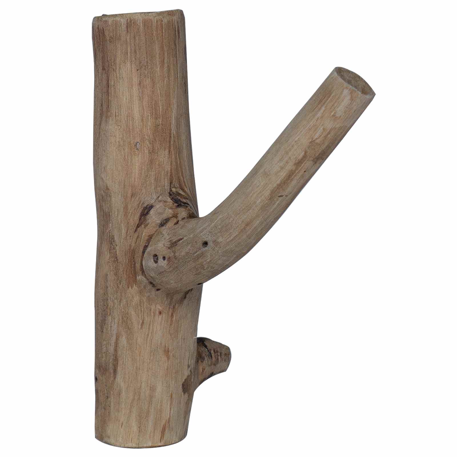 Gancio Marrone 4 x 4 x 14 cm Legno Recuperato Massello