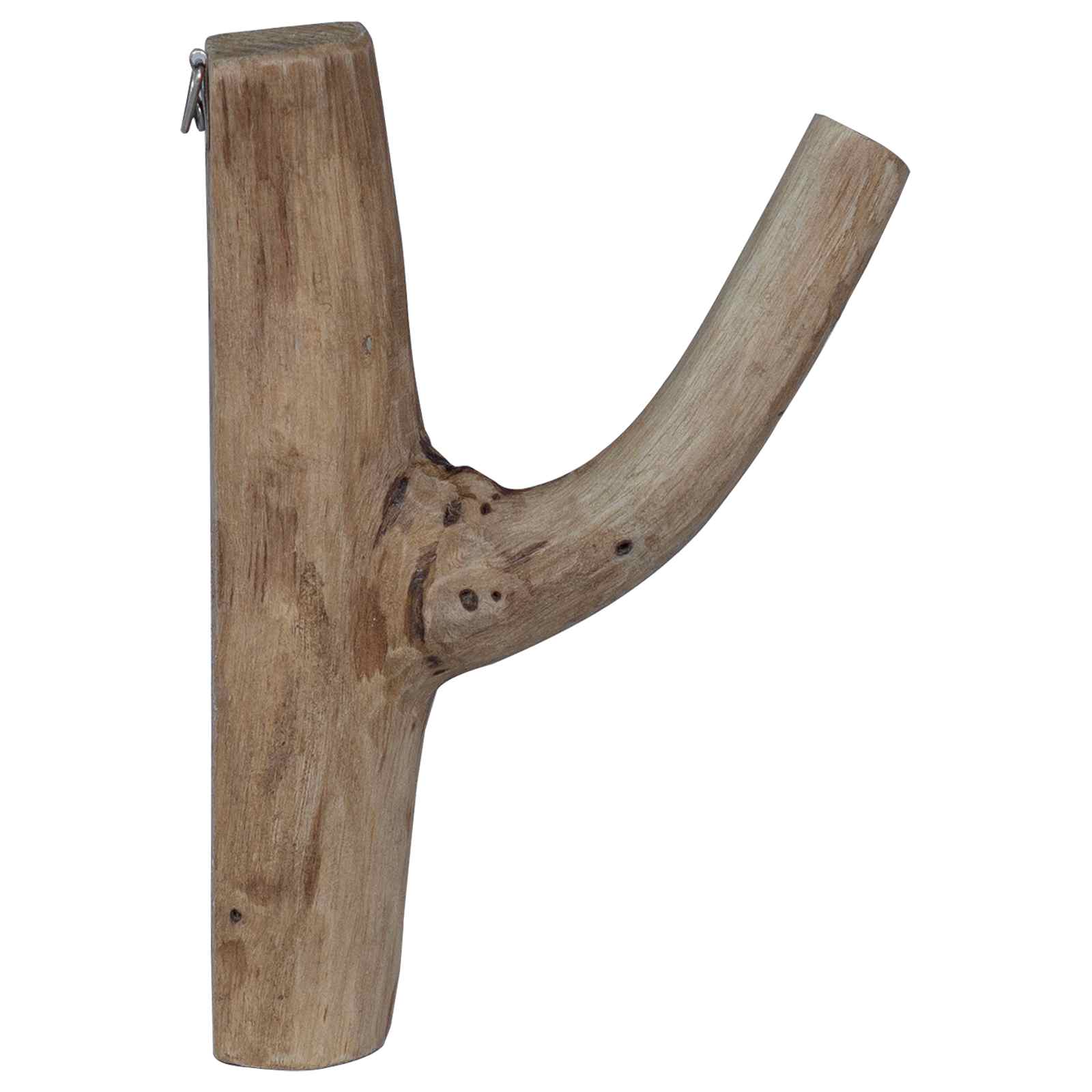 Gancio Marrone 4 x 4 x 14 cm Legno Recuperato Massello