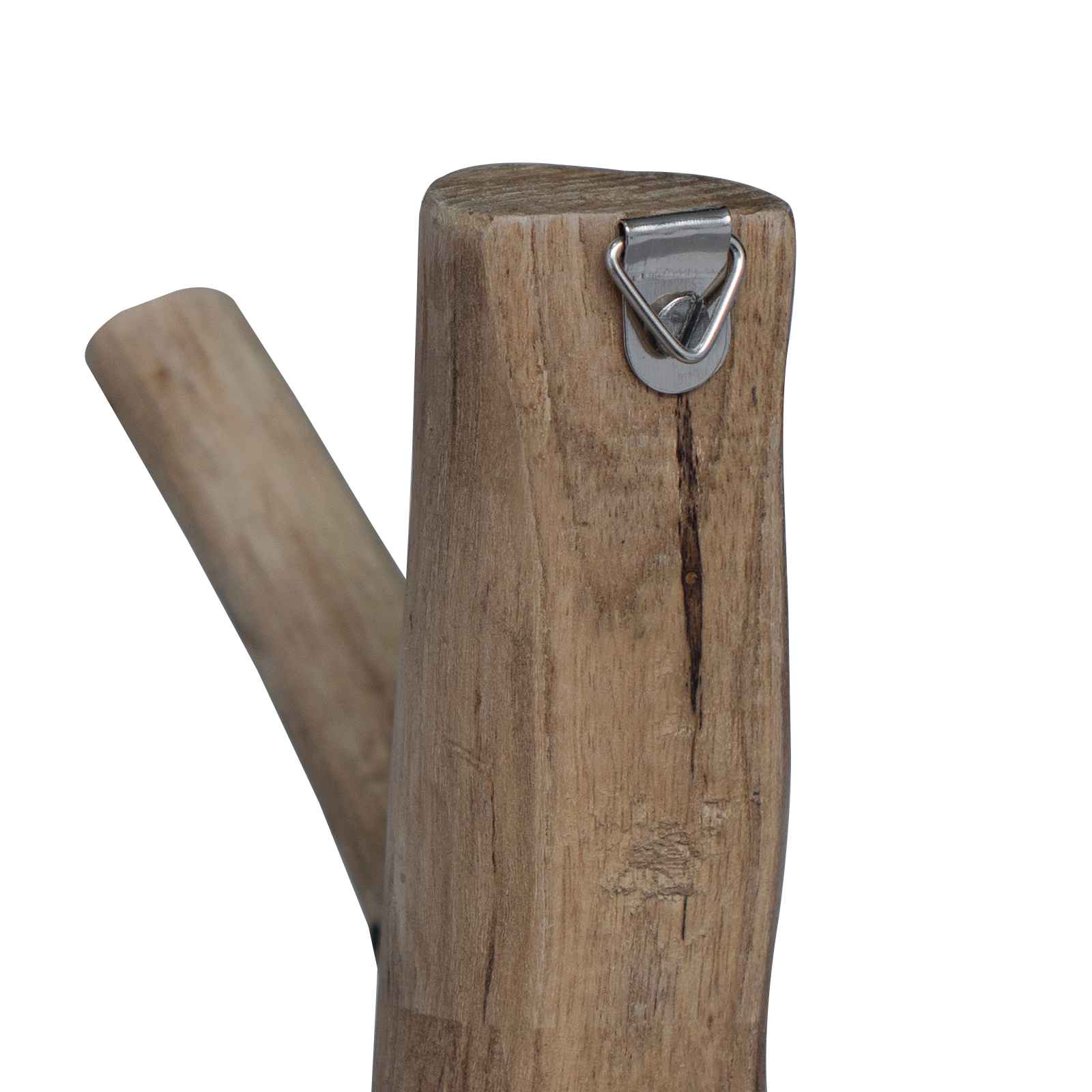 Gancio Marrone 4 x 4 x 14 cm Legno Recuperato Massello
