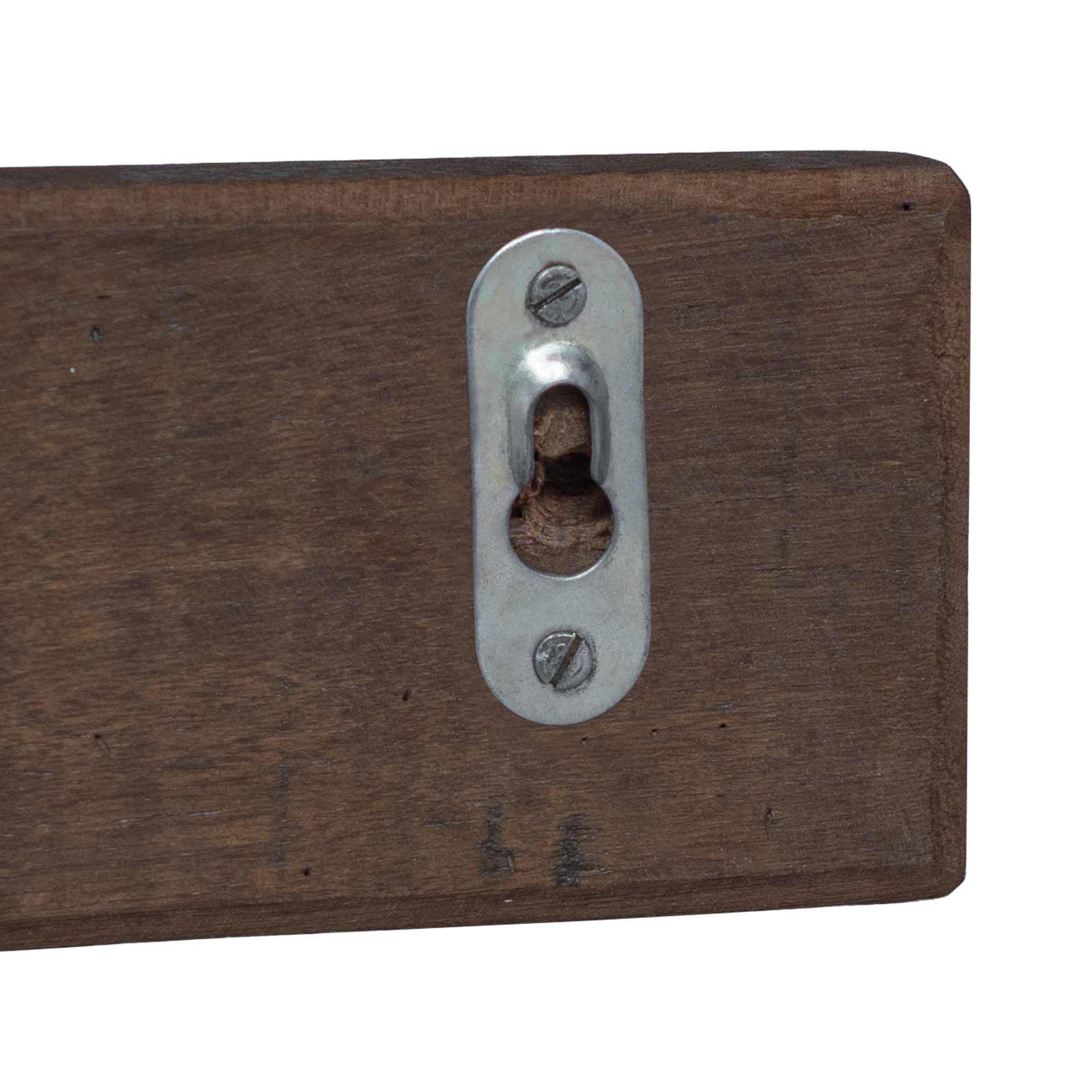 Gruccia Marrone 60 x 7 x 8 cm Legno Recuperato Massello