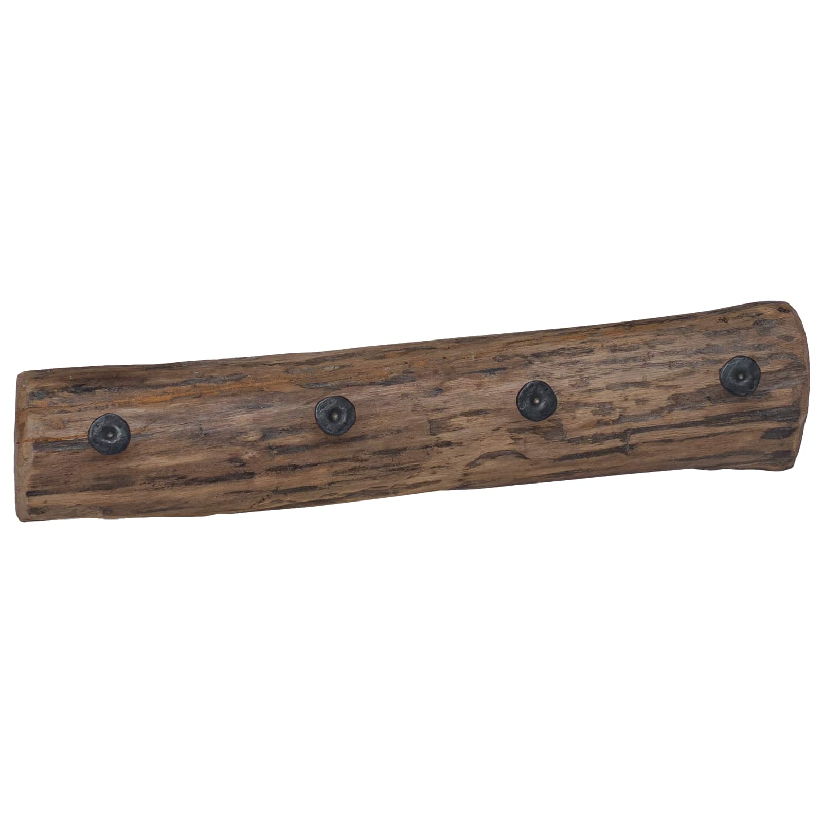 Gancio Marrone 50 x 8 x 12 cm Legno Recuperato Massello