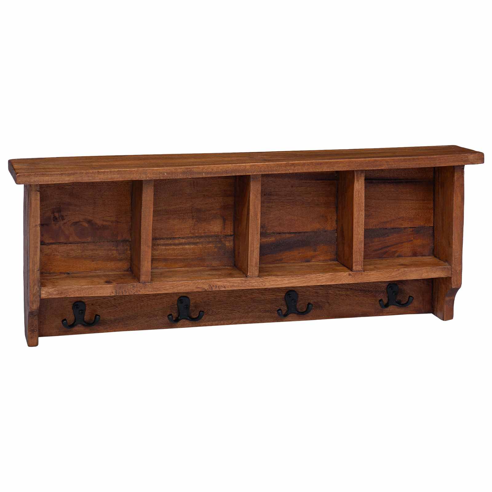 Gruccia Marrone 70 x 11 x 27 cm Legno di Mogano Massello