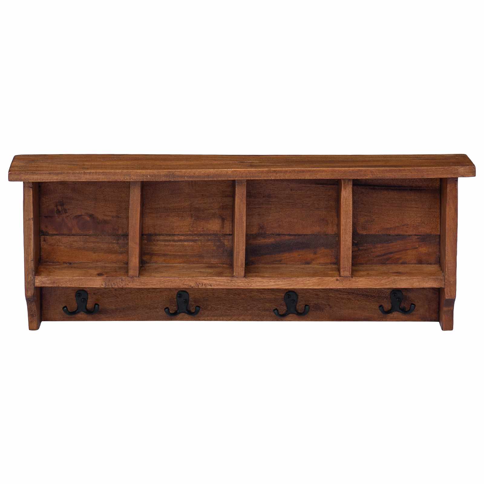 Gruccia Marrone 70 x 11 x 27 cm Legno di Mogano Massello